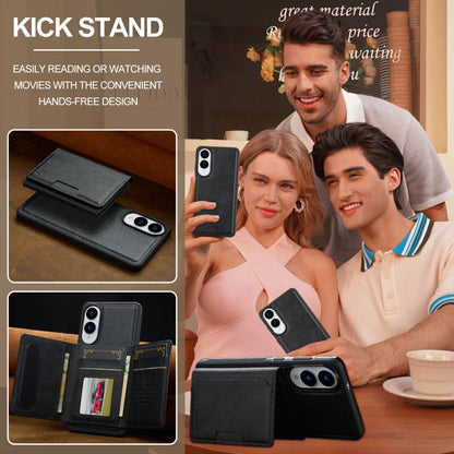 LC.IMEEKE L5 Series Detachable RFID Card Bag Magsafe Phone Case, For Samsung Galaxy S25 Edge 5G, For Samsung Galaxy S25 5G, For Samsung Galaxy S25+ 5G, For Samsung Galaxy S25 Ultra 5G