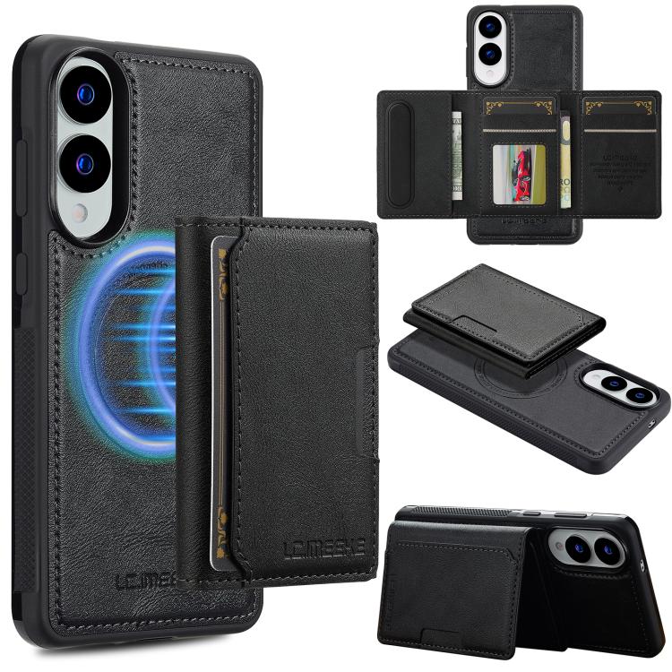 LC.IMEEKE L5 Series Detachable RFID Card Bag Magsafe Phone Case, For Samsung Galaxy S25 Edge 5G, For Samsung Galaxy S25 5G, For Samsung Galaxy S25+ 5G, For Samsung Galaxy S25 Ultra 5G