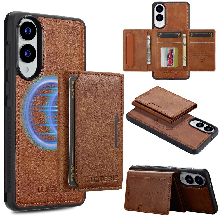 LC.IMEEKE L5 Series Detachable RFID Card Bag Magsafe Phone Case, For Samsung Galaxy S25 Edge 5G, For Samsung Galaxy S25 5G, For Samsung Galaxy S25+ 5G, For Samsung Galaxy S25 Ultra 5G