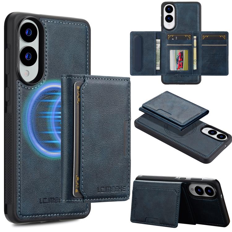 LC.IMEEKE L5 Series Detachable RFID Card Bag Magsafe Phone Case, For Samsung Galaxy S25 Edge 5G, For Samsung Galaxy S25 5G, For Samsung Galaxy S25+ 5G, For Samsung Galaxy S25 Ultra 5G