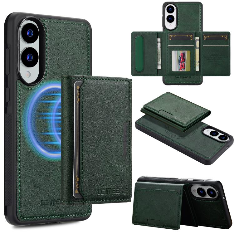 LC.IMEEKE L5 Series Detachable RFID Card Bag Magsafe Phone Case, For Samsung Galaxy S25 Edge 5G, For Samsung Galaxy S25 5G, For Samsung Galaxy S25+ 5G, For Samsung Galaxy S25 Ultra 5G