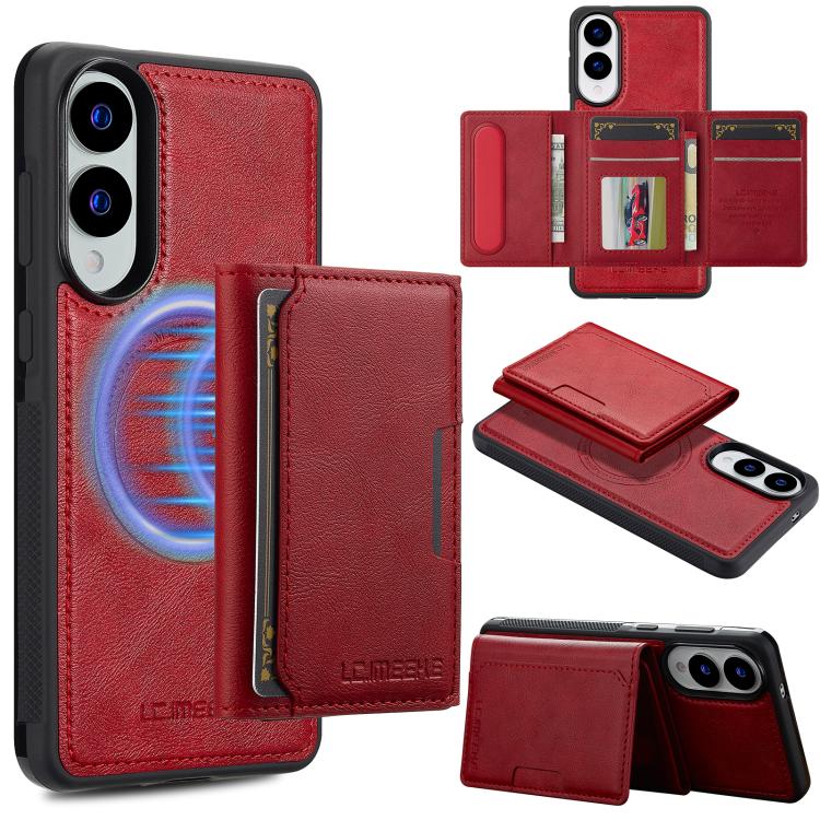 LC.IMEEKE L5 Series Detachable RFID Card Bag Magsafe Phone Case, For Samsung Galaxy S25 Edge 5G, For Samsung Galaxy S25 5G, For Samsung Galaxy S25+ 5G, For Samsung Galaxy S25 Ultra 5G