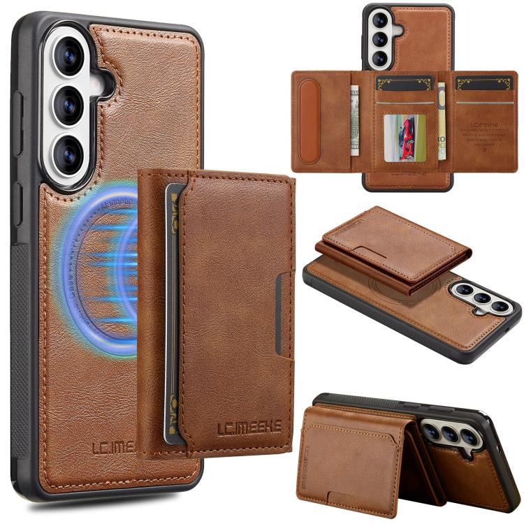 LC.IMEEKE L5 Series Detachable RFID Card Bag Magsafe Phone Case, For Galaxy S26 FE 5G, For Samsung Galaxy S26+ 5G, For Samsung Galaxy S26 Ultra 5G, For Samsung Galaxy S26 5G