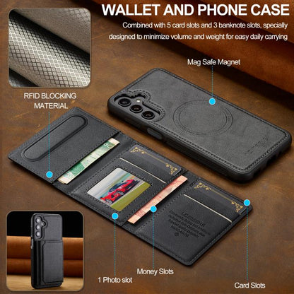 LC.IMEEKE L5 Series Detachable RFID Card Bag Magsafe Phone Case, For Galaxy S26 FE 5G, For Samsung Galaxy S26+ 5G, For Samsung Galaxy S26 Ultra 5G, For Samsung Galaxy S26 5G