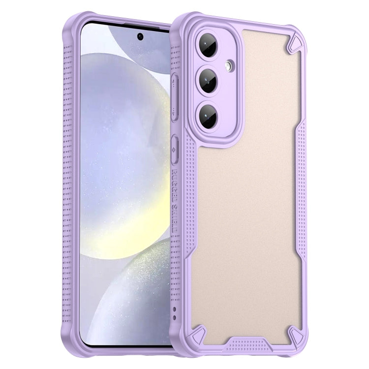 Armor Glaze PC Hybrid TPU Phone Case, For Samsung Galaxy S24 Ultra 5G, For Samsung Galaxy S24+ 5G, For Samsung Galaxy S24 5G, For Samsung Galaxy S23 Ultra 5G
