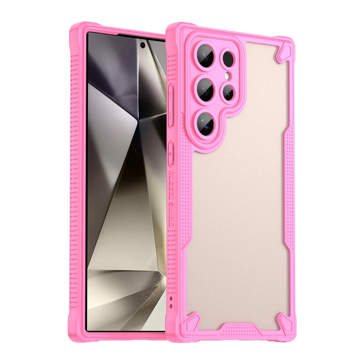 Armor Glaze PC Hybrid TPU Phone Case, For Samsung Galaxy S24 Ultra 5G, For Samsung Galaxy S24+ 5G, For Samsung Galaxy S24 5G, For Samsung Galaxy S23 Ultra 5G