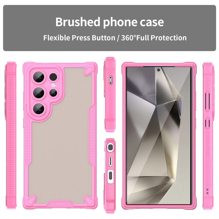 Armor Glaze PC Hybrid TPU Phone Case, For Samsung Galaxy S24 Ultra 5G, For Samsung Galaxy S24+ 5G, For Samsung Galaxy S24 5G, For Samsung Galaxy S23 Ultra 5G