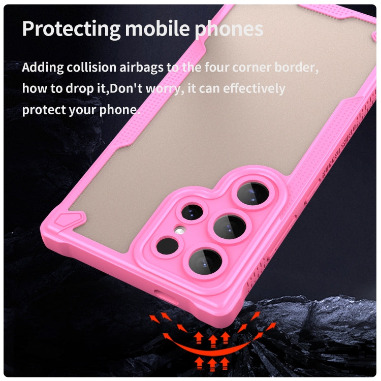 Armor Glaze PC Hybrid TPU Phone Case, For Samsung Galaxy S24 Ultra 5G, For Samsung Galaxy S24+ 5G, For Samsung Galaxy S24 5G, For Samsung Galaxy S23 Ultra 5G