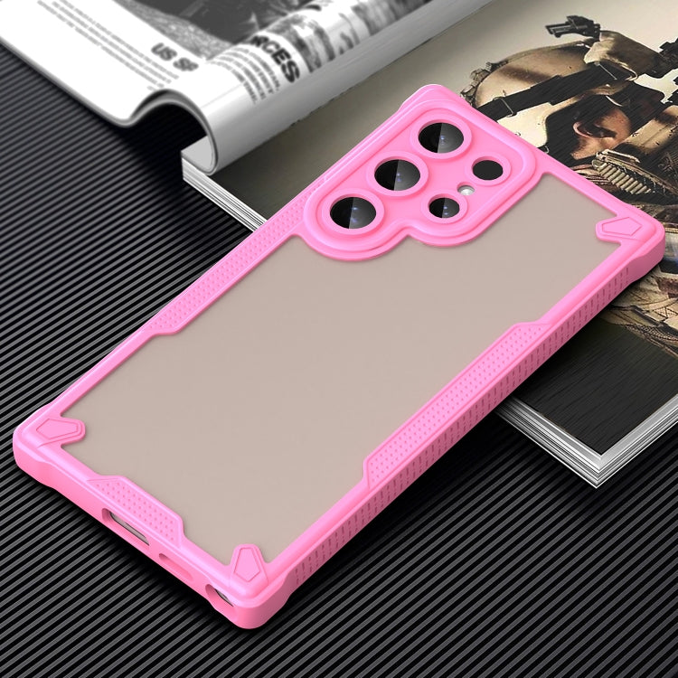 Armor Glaze PC Hybrid TPU Phone Case, For Samsung Galaxy S24 Ultra 5G, For Samsung Galaxy S24+ 5G, For Samsung Galaxy S24 5G, For Samsung Galaxy S23 Ultra 5G
