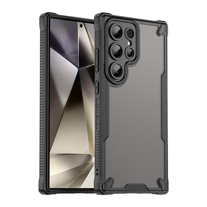 Armor Glaze PC Hybrid TPU Phone Case, For Samsung Galaxy S24 Ultra 5G, For Samsung Galaxy S24+ 5G, For Samsung Galaxy S24 5G, For Samsung Galaxy S23 Ultra 5G