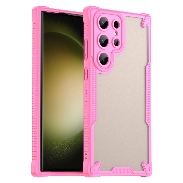 Armor Glaze PC Hybrid TPU Phone Case, For Samsung Galaxy S24 Ultra 5G, For Samsung Galaxy S24+ 5G, For Samsung Galaxy S24 5G, For Samsung Galaxy S23 Ultra 5G