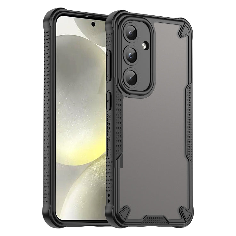 Armor Glaze PC Hybrid TPU Phone Case, For Samsung Galaxy S24 Ultra 5G, For Samsung Galaxy S24+ 5G, For Samsung Galaxy S24 5G, For Samsung Galaxy S23 Ultra 5G