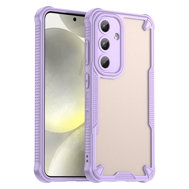 Armor Glaze PC Hybrid TPU Phone Case, For Samsung Galaxy S24 Ultra 5G, For Samsung Galaxy S24+ 5G, For Samsung Galaxy S24 5G, For Samsung Galaxy S23 Ultra 5G