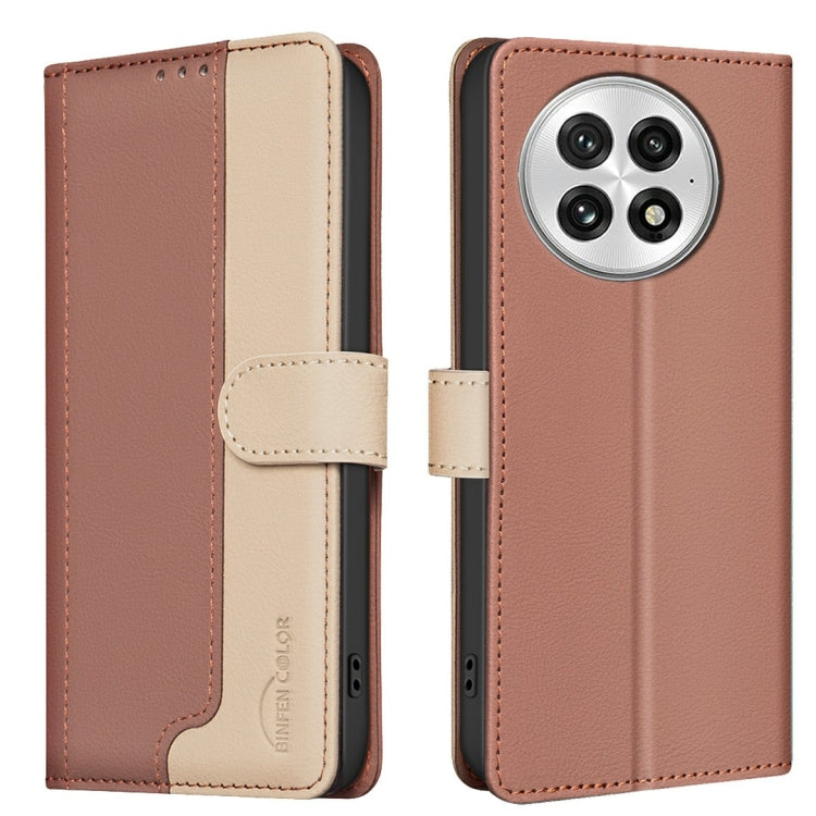 Color Matching RFID Anti-theft Leather Phone Case, For OnePlus 13
