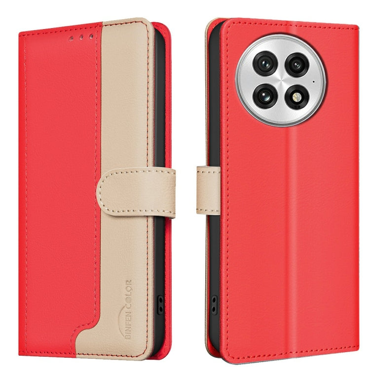 Color Matching RFID Anti-theft Leather Phone Case, For OnePlus 13