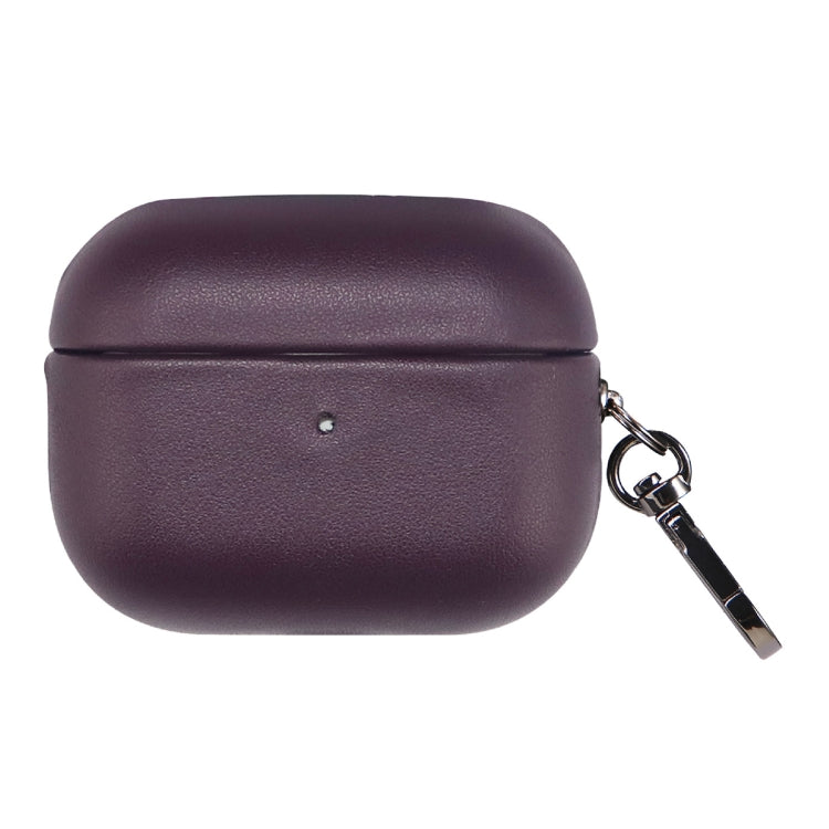 Gloss Oil PU Leather Wireless Bluetooth Earphone Protective Case, For AirPods 4