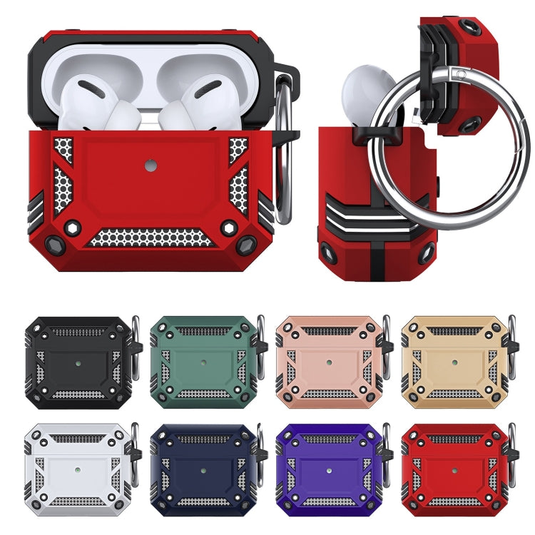 TPU Hybrid PC Shockproof Earphones Case with Hook, For AirPods 4