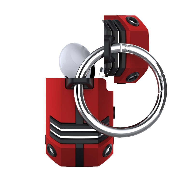 TPU Hybrid PC Shockproof Earphones Case with Hook, For AirPods 4