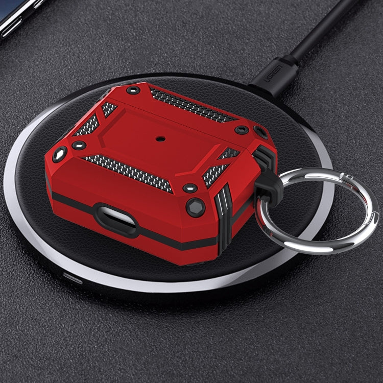 TPU Hybrid PC Shockproof Earphones Case with Hook, For AirPods 4