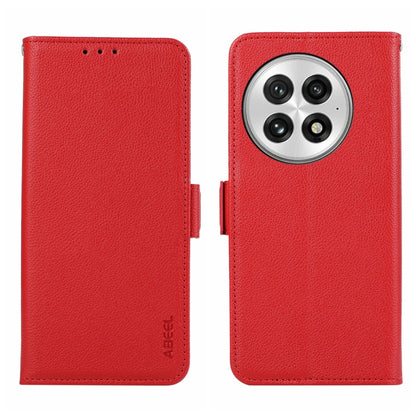 ABEEL Side-Magnetic Litchi Pattern Leather RFID Phone Case, For OnePlus Nord 5 / Ace 5 Ultra, For OnePlus Nord CE5 / Ace 5 Racing, For OnePlus Ace 5 Pro / Ace 5, For OnePlus 13