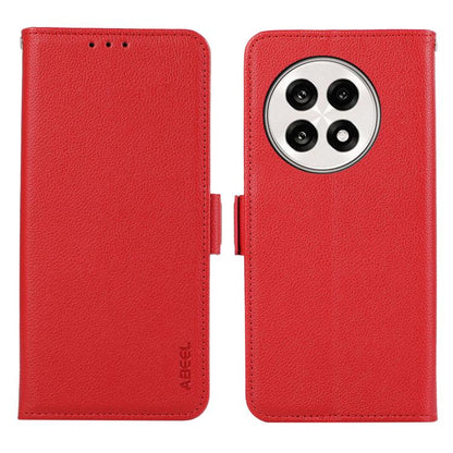 ABEEL Side-Magnetic Litchi Pattern Leather RFID Phone Case, For OnePlus Nord 5 / Ace 5 Ultra, For OnePlus Nord CE5 / Ace 5 Racing, For OnePlus Ace 5 Pro / Ace 5, For OnePlus 13