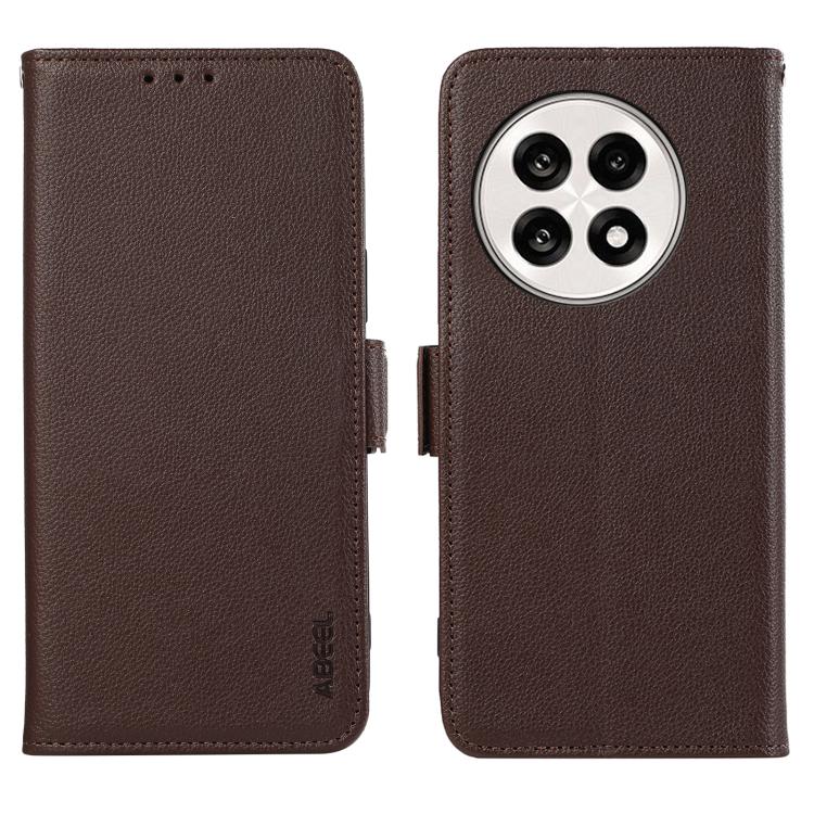 ABEEL Side-Magnetic Litchi Pattern Leather RFID Phone Case, For OnePlus Nord 5 / Ace 5 Ultra, For OnePlus Nord CE5 / Ace 5 Racing, For OnePlus Ace 5 Pro / Ace 5, For OnePlus 13