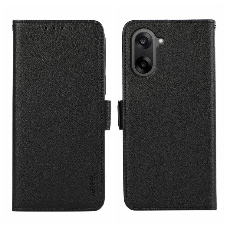ABEEL Side-Magnetic Litchi Pattern Leather RFID Phone Case, For OnePlus Nord 5 / Ace 5 Ultra, For OnePlus Nord CE5 / Ace 5 Racing, For OnePlus Ace 5 Pro / Ace 5, For OnePlus 13
