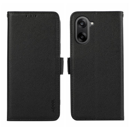 ABEEL Side-Magnetic Litchi Pattern Leather RFID Phone Case, For OnePlus Nord 5 / Ace 5 Ultra, For OnePlus Nord CE5 / Ace 5 Racing, For OnePlus Ace 5 Pro / Ace 5, For OnePlus 13