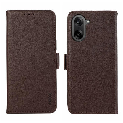 ABEEL Side-Magnetic Litchi Pattern Leather RFID Phone Case, For OnePlus Nord 5 / Ace 5 Ultra, For OnePlus Nord CE5 / Ace 5 Racing, For OnePlus Ace 5 Pro / Ace 5, For OnePlus 13
