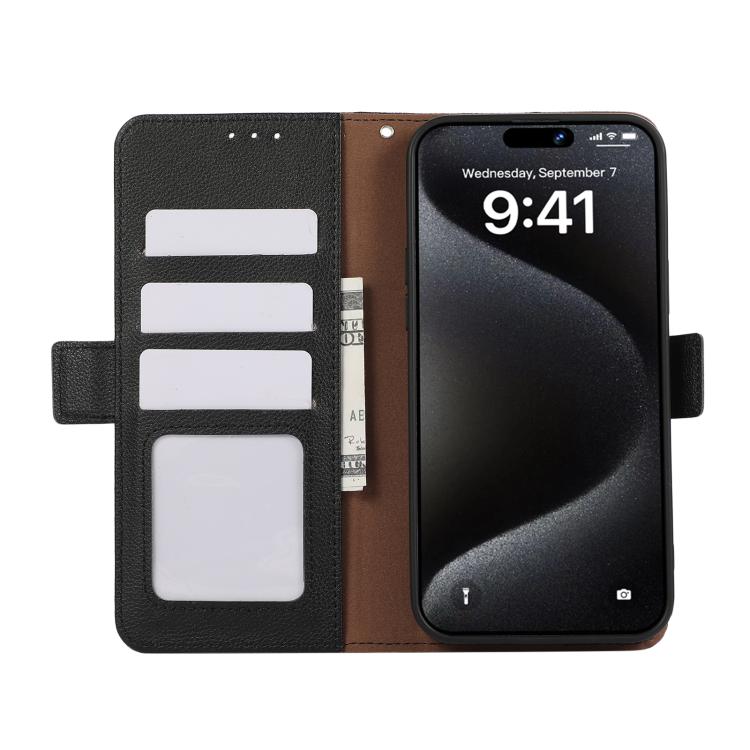 ABEEL Side-Magnetic Litchi Pattern Leather RFID Phone Case, For OnePlus Nord 5 / Ace 5 Ultra, For OnePlus Nord CE5 / Ace 5 Racing, For OnePlus Ace 5 Pro / Ace 5, For OnePlus 13