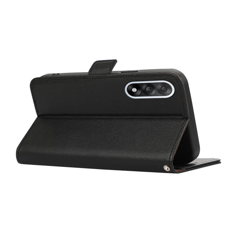 ABEEL Side-Magnetic Litchi Pattern Leather RFID Phone Case, For OnePlus Nord 5 / Ace 5 Ultra, For OnePlus Nord CE5 / Ace 5 Racing, For OnePlus Ace 5 Pro / Ace 5, For OnePlus 13