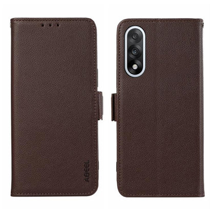 ABEEL Side-Magnetic Litchi Pattern Leather RFID Phone Case, For OnePlus Nord 5 / Ace 5 Ultra, For OnePlus Nord CE5 / Ace 5 Racing, For OnePlus Ace 5 Pro / Ace 5, For OnePlus 13