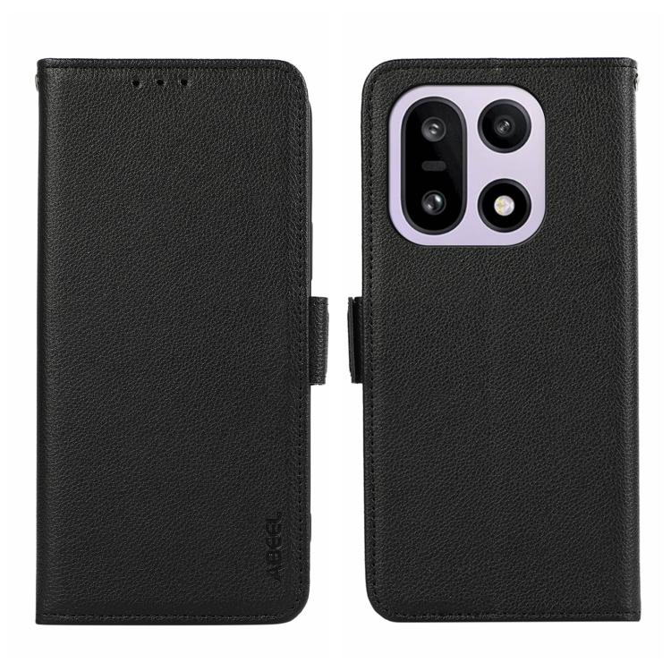 ABEEL Side-Magnetic Litchi Pattern Leather RFID Phone Case, For OnePlus Nord CE6 Lite 5G Global, For OnePlus Ace 6 Ultra, For OnePlus 15T, For OnePlus Turbo 6 / 6V, For OnePlus 15R / Ace 6 / Ace 6T, For OnePlus 15