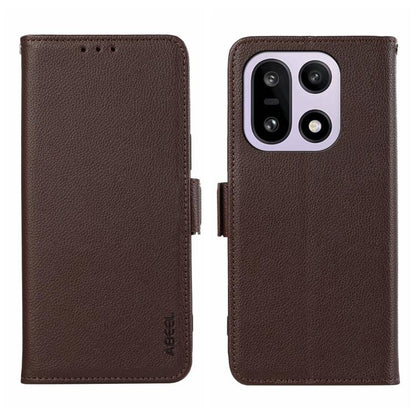 ABEEL Side-Magnetic Litchi Pattern Leather RFID Phone Case, For OnePlus Nord CE6 Lite 5G Global, For OnePlus Ace 6 Ultra, For OnePlus 15T, For OnePlus Turbo 6 / 6V, For OnePlus 15R / Ace 6 / Ace 6T, For OnePlus 15