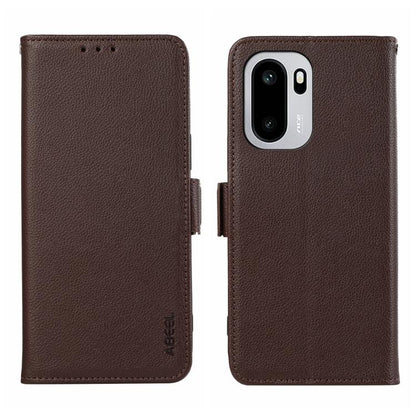 ABEEL Side-Magnetic Litchi Pattern Leather RFID Phone Case, For OnePlus Nord CE6 Lite 5G Global, For OnePlus Ace 6 Ultra, For OnePlus 15T, For OnePlus Turbo 6 / 6V, For OnePlus 15R / Ace 6 / Ace 6T, For OnePlus 15