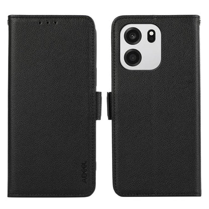 ABEEL Side-Magnetic Litchi Pattern Leather RFID Phone Case, For OnePlus Nord CE6 Lite 5G Global, For OnePlus Ace 6 Ultra, For OnePlus 15T, For OnePlus Turbo 6 / 6V, For OnePlus 15R / Ace 6 / Ace 6T, For OnePlus 15