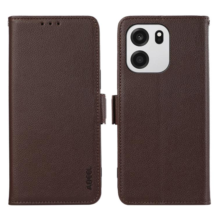 ABEEL Side-Magnetic Litchi Pattern Leather RFID Phone Case, For OnePlus Nord CE6 Lite 5G Global, For OnePlus Ace 6 Ultra, For OnePlus 15T, For OnePlus Turbo 6 / 6V, For OnePlus 15R / Ace 6 / Ace 6T, For OnePlus 15