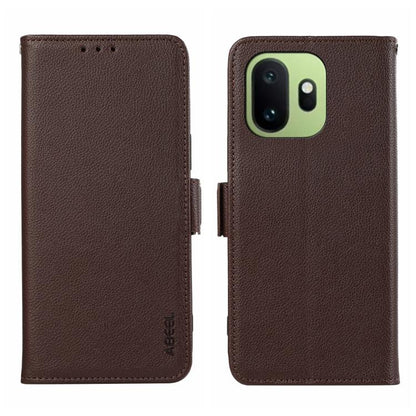ABEEL Side-Magnetic Litchi Pattern Leather RFID Phone Case, For OnePlus Nord CE6 Lite 5G Global, For OnePlus Ace 6 Ultra, For OnePlus 15T, For OnePlus Turbo 6 / 6V, For OnePlus 15R / Ace 6 / Ace 6T, For OnePlus 15