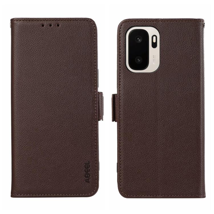 ABEEL Side-Magnetic Litchi Pattern Leather RFID Phone Case, For OnePlus Nord CE6 Lite 5G Global, For OnePlus Ace 6 Ultra, For OnePlus 15T, For OnePlus Turbo 6 / 6V, For OnePlus 15R / Ace 6 / Ace 6T, For OnePlus 15