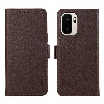 ABEEL Side-Magnetic Litchi Pattern Leather RFID Phone Case, For OnePlus Nord CE6 Lite 5G Global, For OnePlus Ace 6 Ultra, For OnePlus 15T, For OnePlus Turbo 6 / 6V, For OnePlus 15R / Ace 6 / Ace 6T, For OnePlus 15