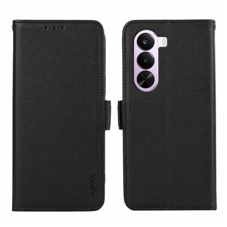 ABEEL Side-Magnetic Litchi Pattern Leather RFID Phone Case, For OnePlus Nord CE6 Lite 5G Global, For OnePlus Ace 6 Ultra, For OnePlus 15T, For OnePlus Turbo 6 / 6V, For OnePlus 15R / Ace 6 / Ace 6T, For OnePlus 15