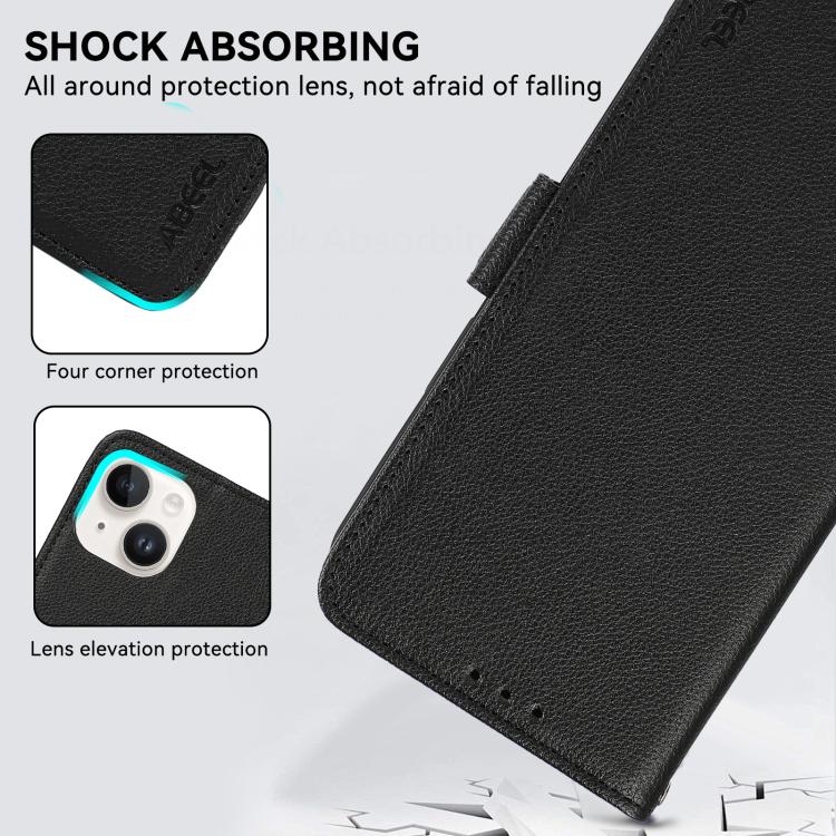 ABEEL Side-Magnetic Litchi Pattern Leather RFID Phone Case, For OnePlus Nord CE6 Lite 5G Global, For OnePlus Ace 6 Ultra, For OnePlus 15T, For OnePlus Turbo 6 / 6V, For OnePlus 15R / Ace 6 / Ace 6T, For OnePlus 15