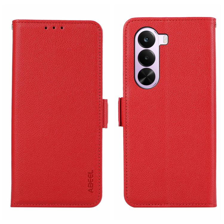 ABEEL Side-Magnetic Litchi Pattern Leather RFID Phone Case, For OnePlus Nord CE6 Lite 5G Global, For OnePlus Ace 6 Ultra, For OnePlus 15T, For OnePlus Turbo 6 / 6V, For OnePlus 15R / Ace 6 / Ace 6T, For OnePlus 15