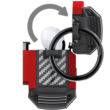 Non-slip  Armor Shockproof Earphones Case with Hook, For AirPods Pro 3, For AirPods 4