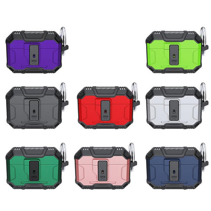 Non-slip TPU+PC Shockproof Earphones Case with Hook, For AirPods Pro 3, For AirPods 4, For AirPods Pro 2