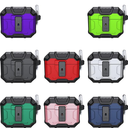 Non-slip TPU+PC Shockproof Earphones Case with Hook, For AirPods 3, For AirPods Pro, For AirPods 1 / 2