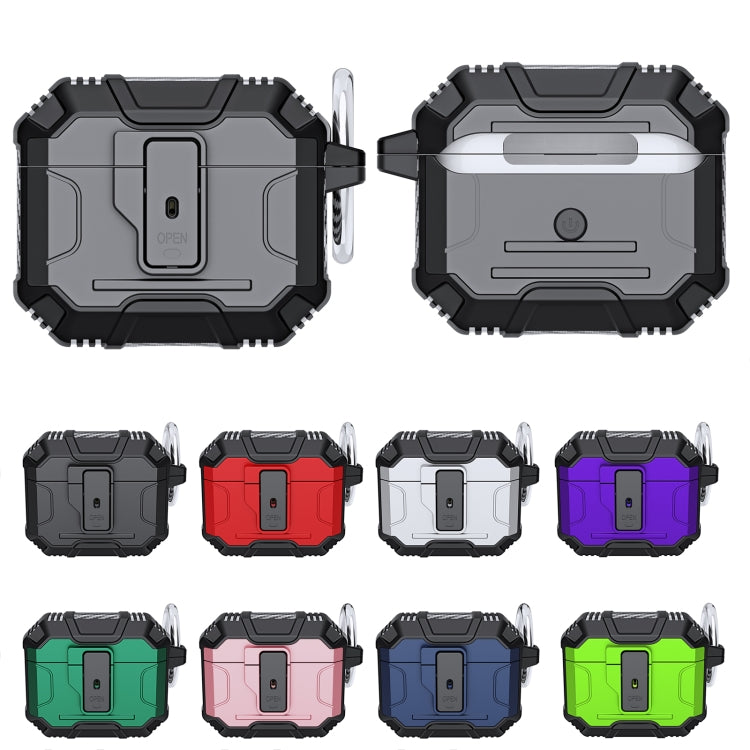 Non-slip TPU+PC Shockproof Earphones Case with Hook, For AirPods Pro 3, For AirPods 4, For AirPods Pro 2