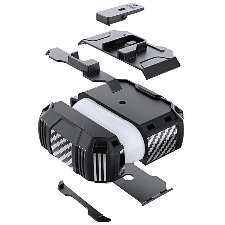 Non-slip TPU+PC Shockproof Earphones Case with Hook, For AirPods Pro 3, For AirPods 4, For AirPods Pro 2