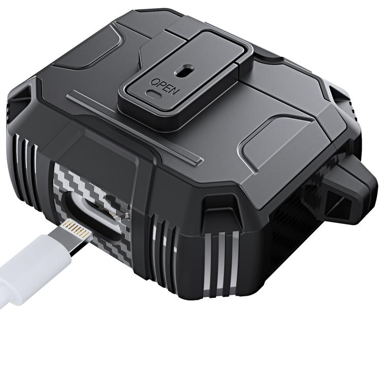 Non-slip TPU+PC Shockproof Earphones Case with Hook, For AirPods Pro 3, For AirPods 4, For AirPods Pro 2