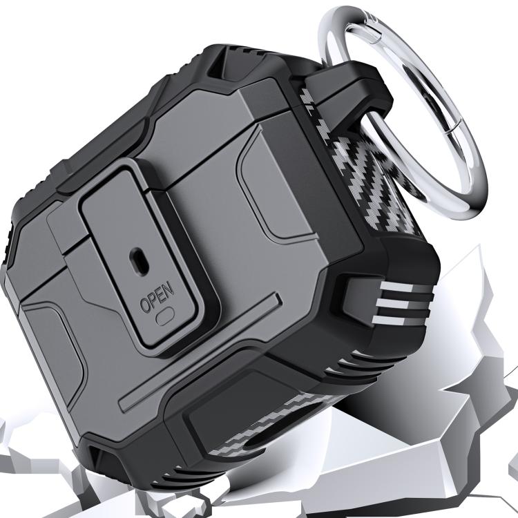 Non-slip TPU+PC Shockproof Earphones Case with Hook, For AirPods 3, For AirPods Pro, For AirPods 1 / 2